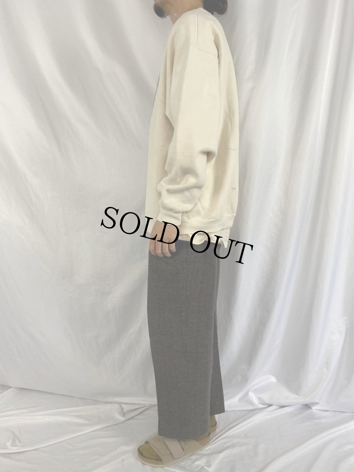 画像4: 90's〜 Edward Gorey "There's No Such Thing As Too Many Books…" メッセージプリントスウェット XXL (4)