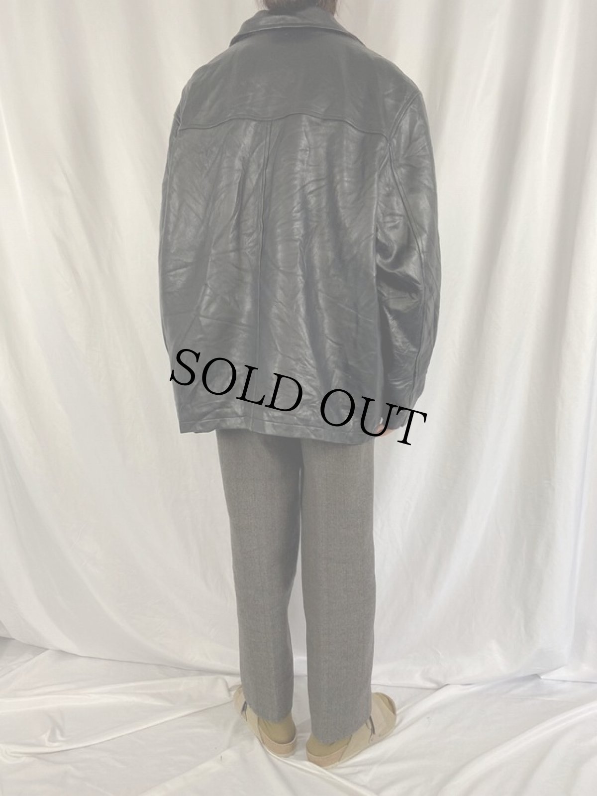 画像4: COLLEZIONE レザージャケット 3XL (4)