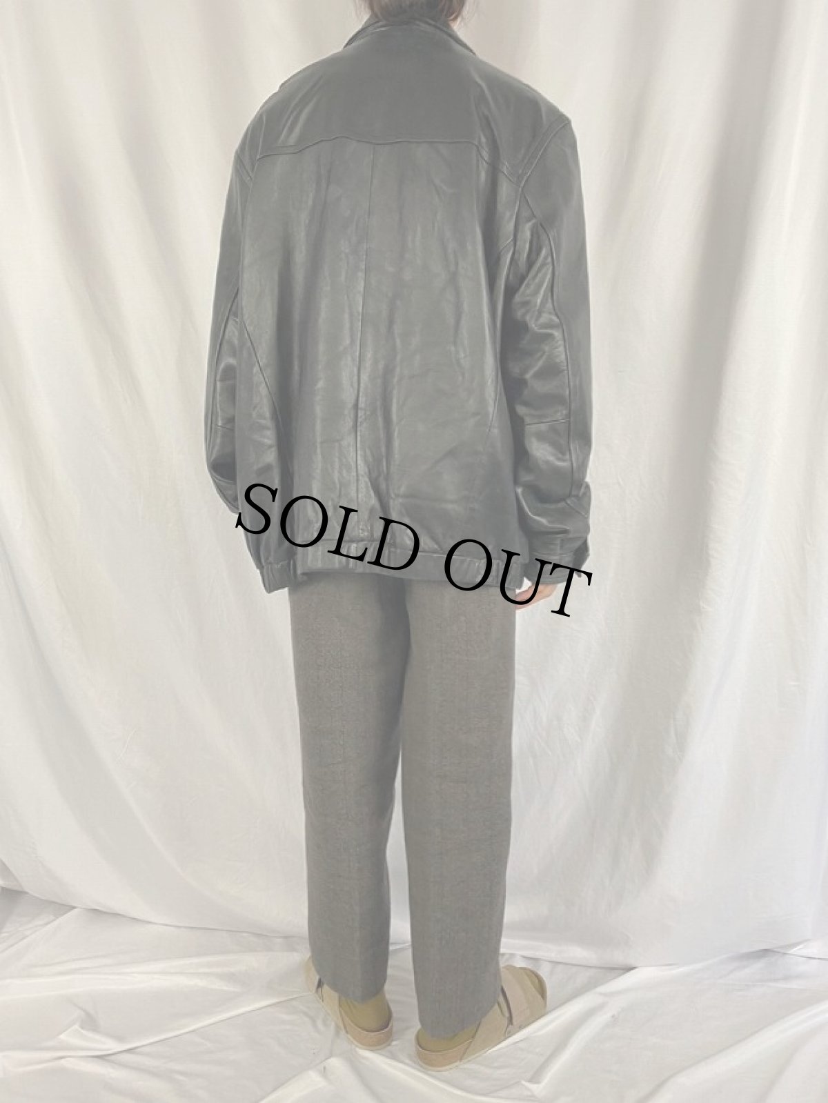 画像4: COLLEZIONE レザージャケット XL (4)