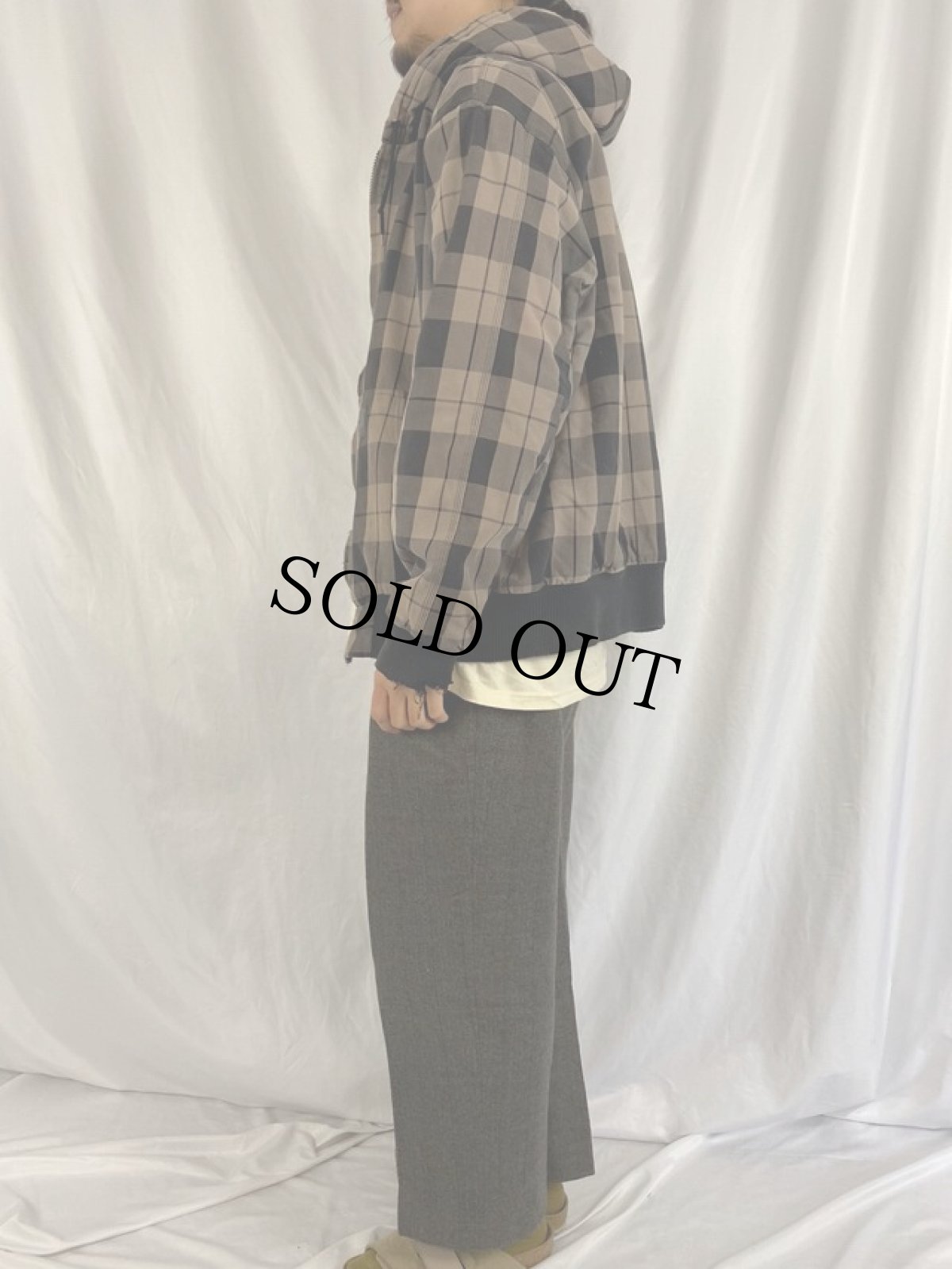 画像3: Carhartt チェック柄 アクティブパーカー XL (3)