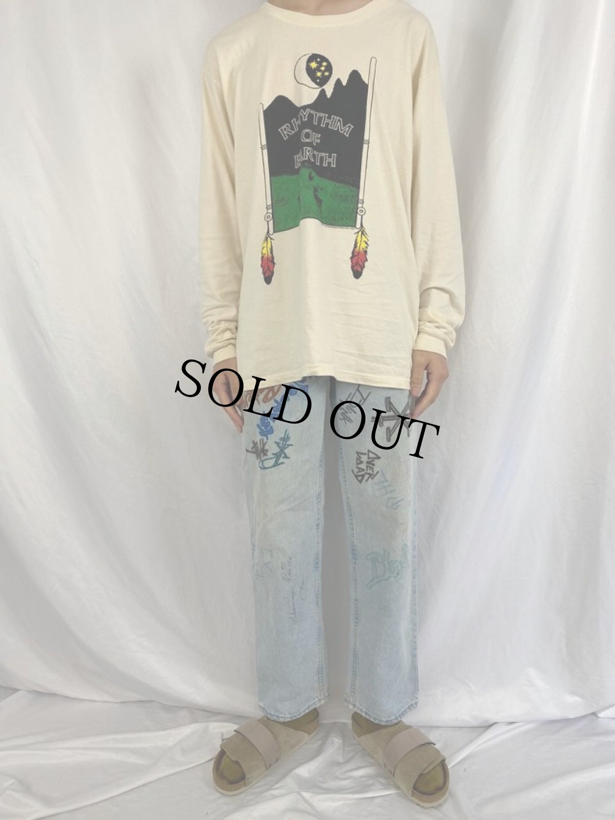 画像2: 90's Levi's SILVER TAB USA製 "LOOSE" ハンドペイントデニム W29 (2)