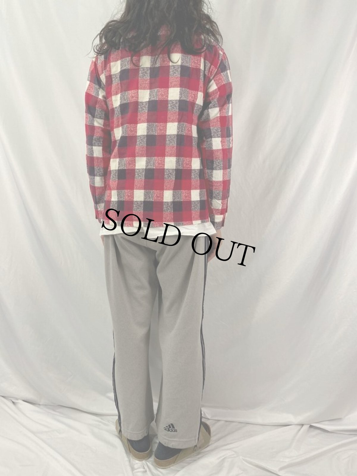 画像4: 60's McGREGOR USA製 プリントネル オープンカラーシャツ M (4)