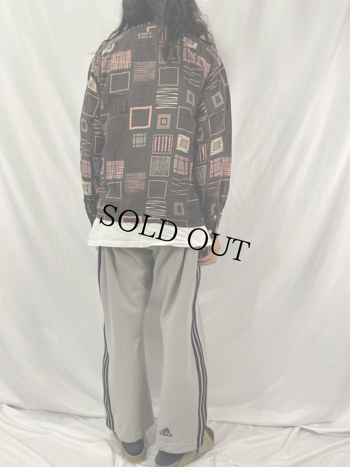 画像4: 50's A COHAMA "Squiggle" イタリアンカラー レーヨンシャツ (4)