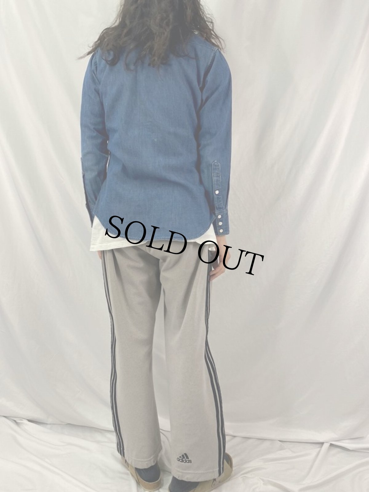 画像4: 60's Wrangler 27MW USA製 デニムウエスタンシャツ 14 1/2 (4)