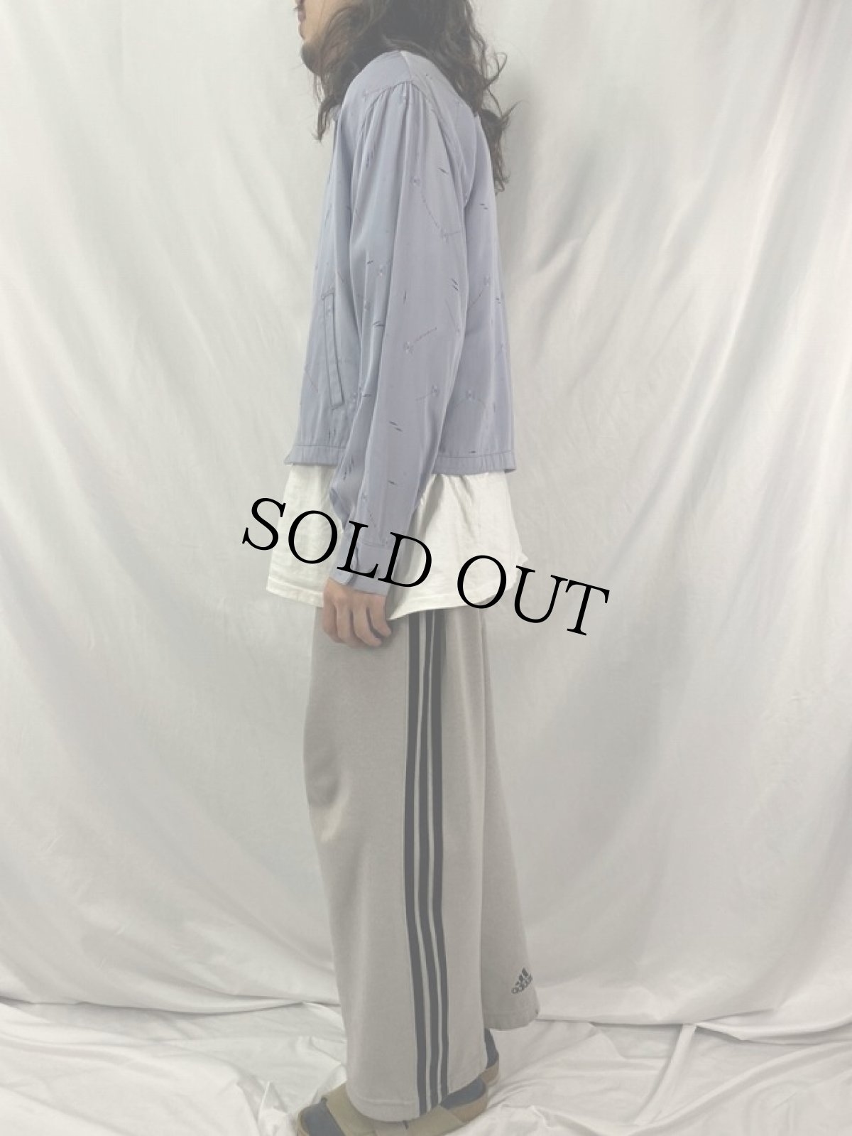 画像3: 50〜60's Jacana Sports Apparel カスリ柄 レーヨンギャバジンジャケット (3)