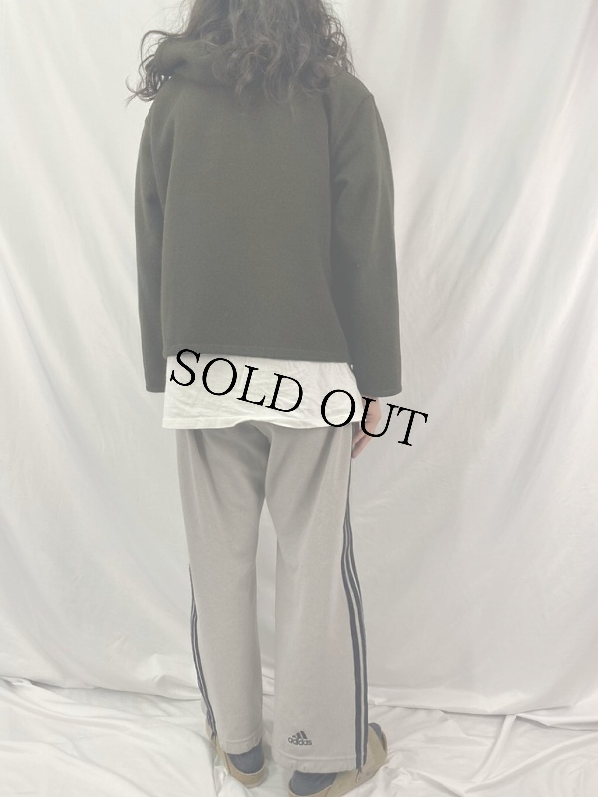 画像4: 60's "ISU" フェルトワッペン付き ツイードジップパーカー (4)