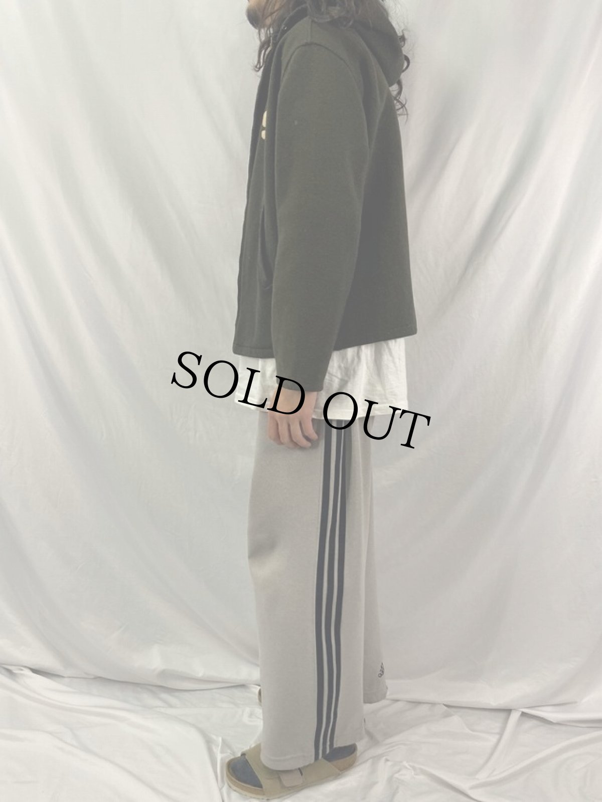 画像3: 60's "ISU" フェルトワッペン付き ツイードジップパーカー (3)