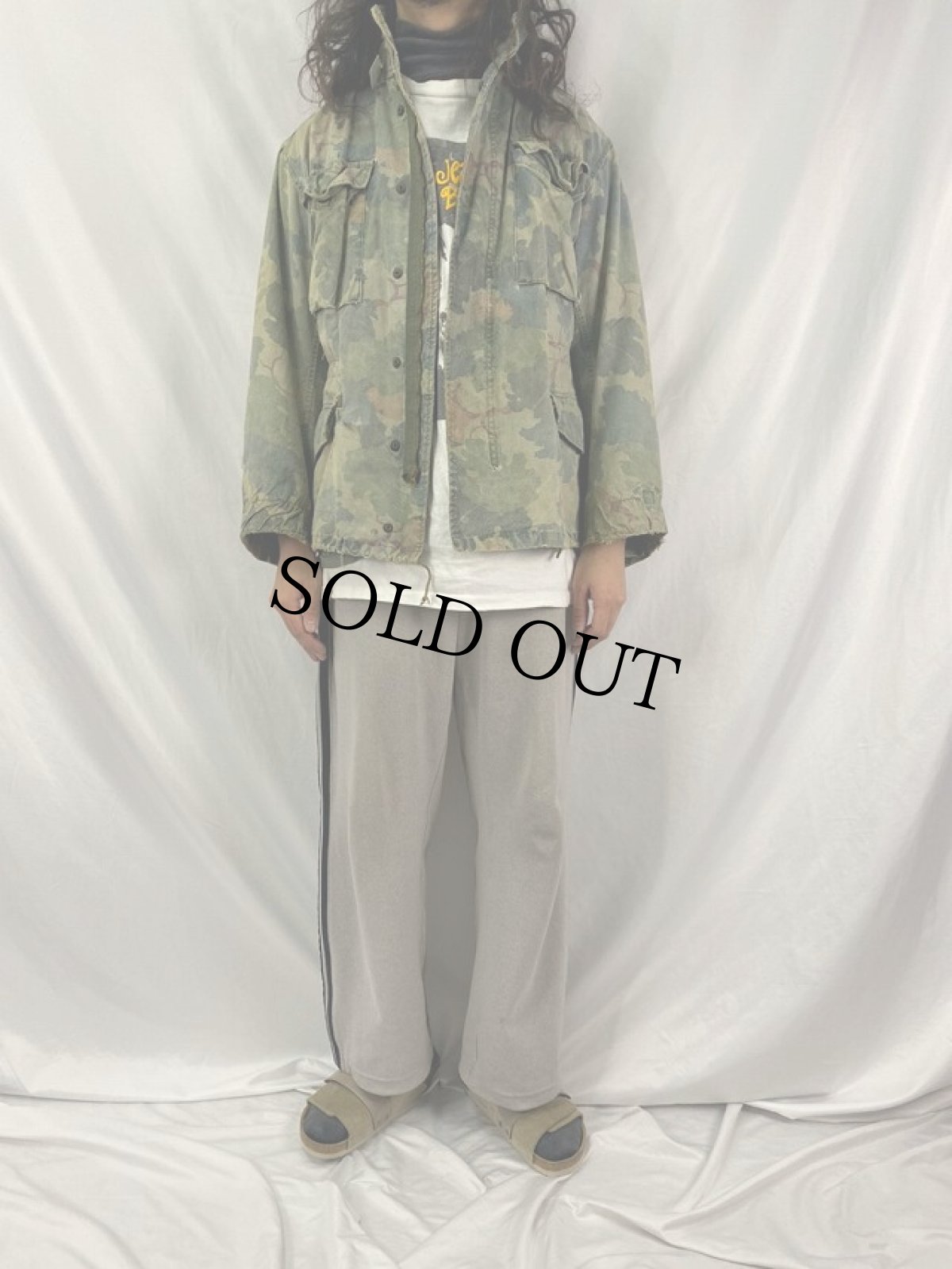 画像2: 60〜70's U.S.ARMY M-65 "ミッチェルパターン" フィールドジャケット SMALL (2)