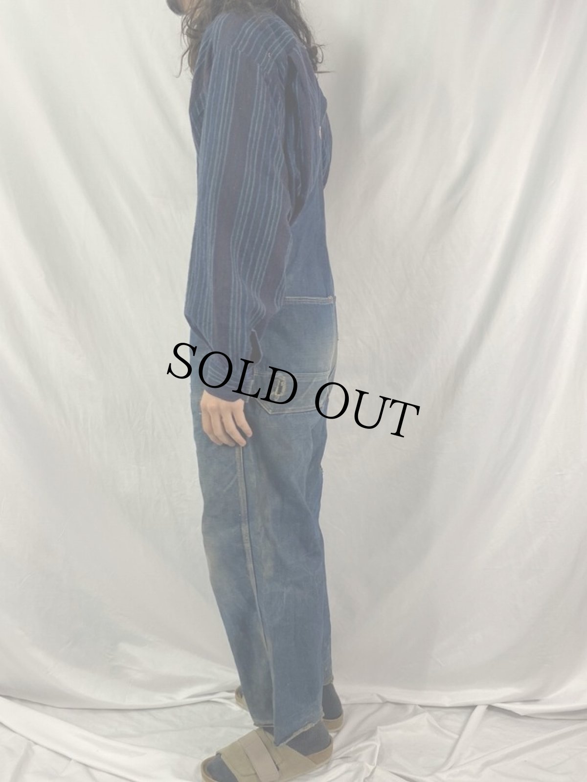 画像3: 40's POWR HOUSE デニムオーバーオール (3)