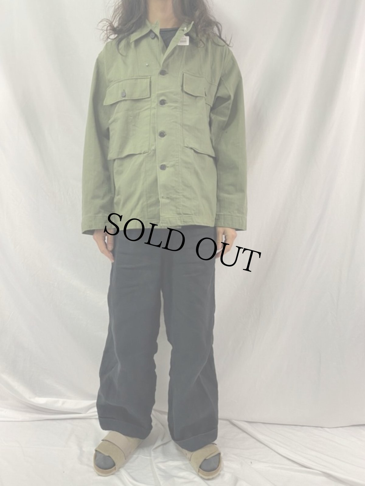 画像2: 40's U.S.ARMY 13スター M-43 HBTジャケット (2)