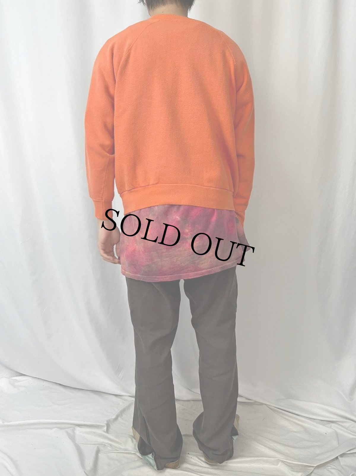 画像4: 60’s “Carrington Cougars” プリントラグランスウェット (4)