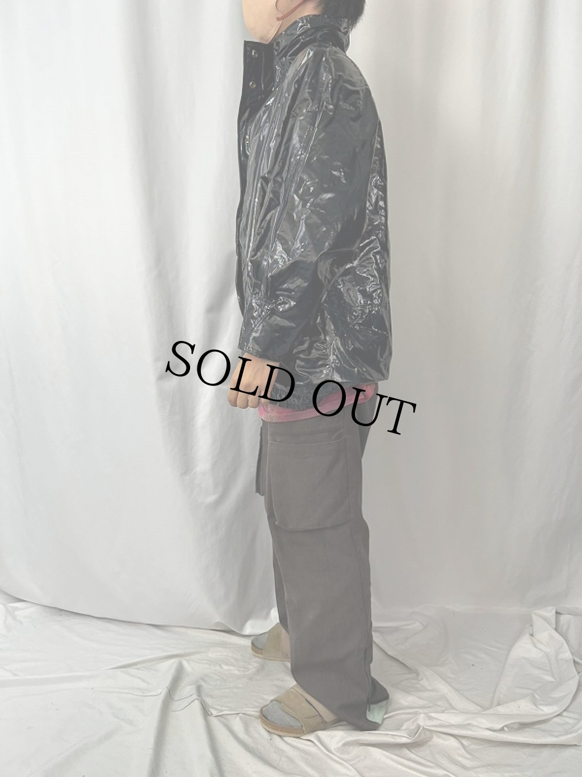 画像3: 80's kenn sporn for WIPPETTE PVCレインコート BLACK M (3)