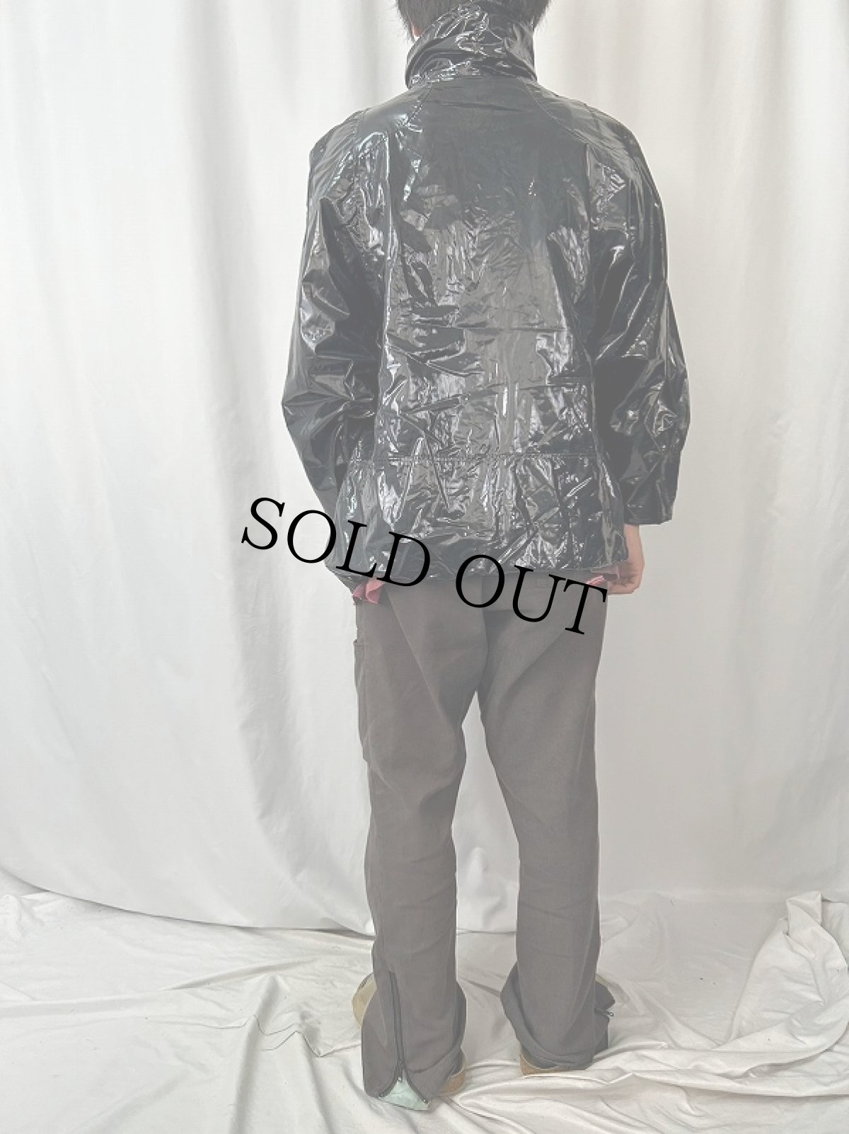 画像4: 80's kenn sporn for WIPPETTE PVCレインコート BLACK M (4)