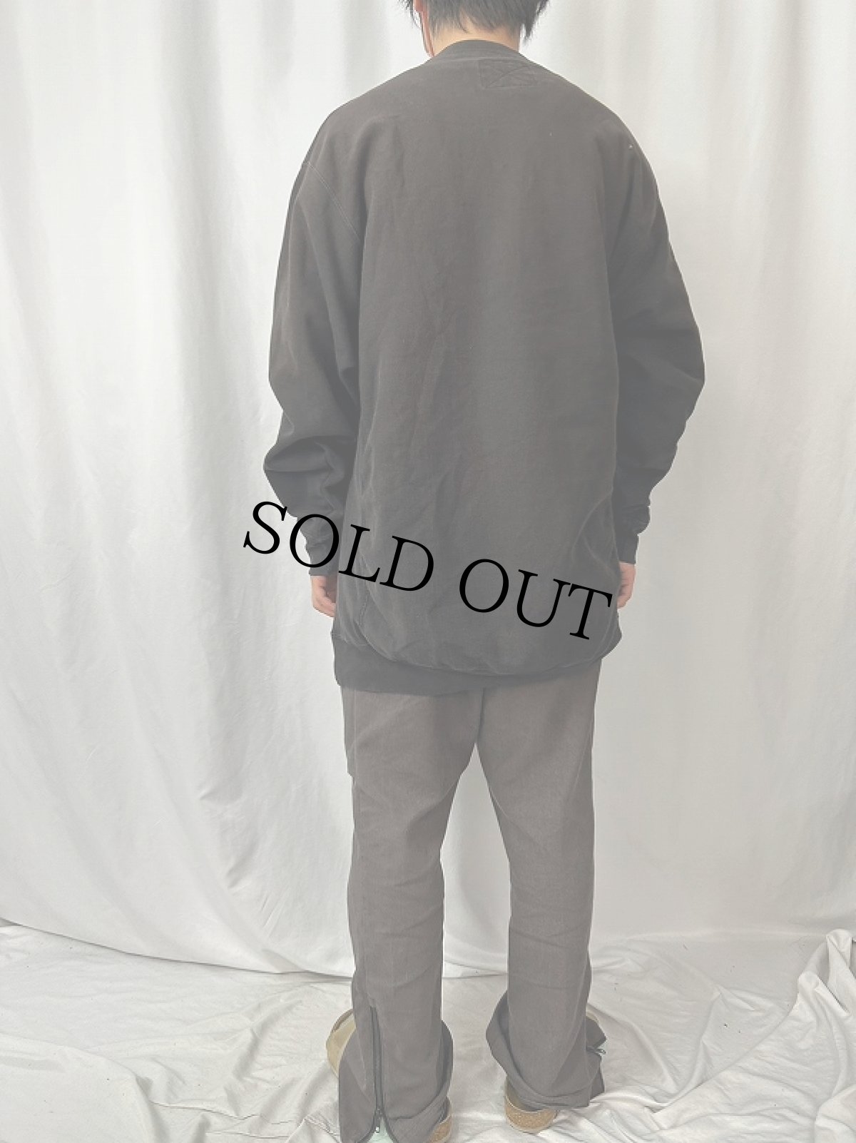 画像4: 90〜2000's STEVE AND BARRY'S "got beer?" パロディ刺繍スウェット BLACK XL (4)