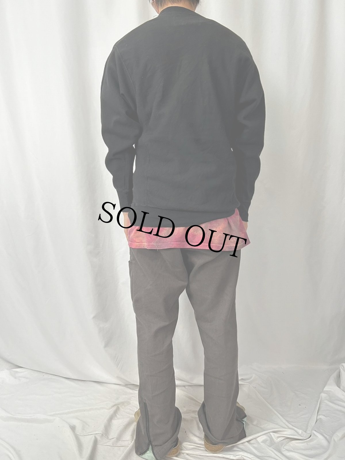 画像4: 90〜2000's STEVE AND BARRY'S "got beer?" パロディ刺繍スウェット BLACK XS (4)