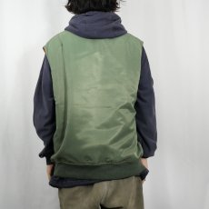 画像3: 80's C&A "MA-1 TYPE" フライトベスト SIZE50 (3)