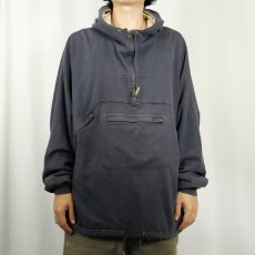 画像2: COUNTRY ROAD ハーフジップスウェットフーディ NAVY XL (2)