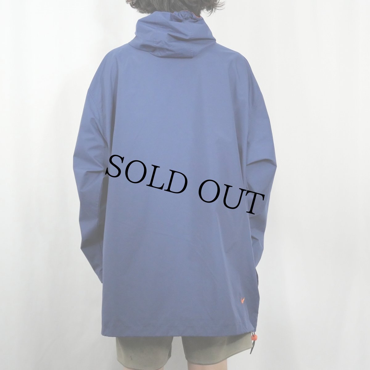画像3: NIKE 袖プリント ナイロンジップパーカー NAVY XXL (3)