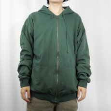 画像2: BIT&BRIDLE 裏サーマル スウェットジップパーカー XL (2)