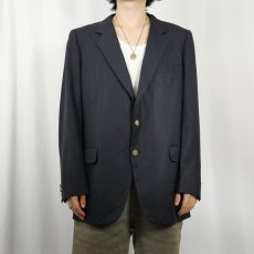 画像2: 80〜90' Burberry's テーラードジャケット NAVY SIZE52 (2)