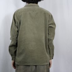 画像3: 60's Sportswear コーデュロイ オープンカラーシャツ L (3)