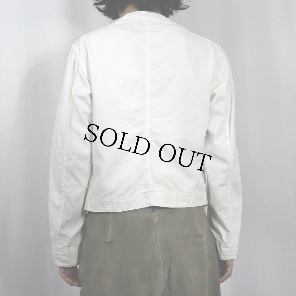 画像4: 40's〜 コットン ショートワークジャケット (4)