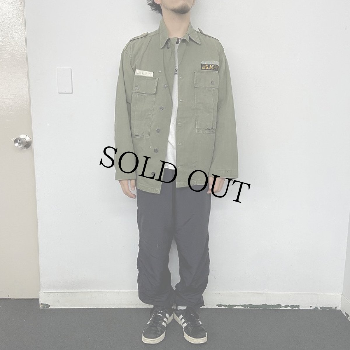 画像2: 40〜50's U.S.ARMY 13スター M-43 HBT Jacket 36R (2)