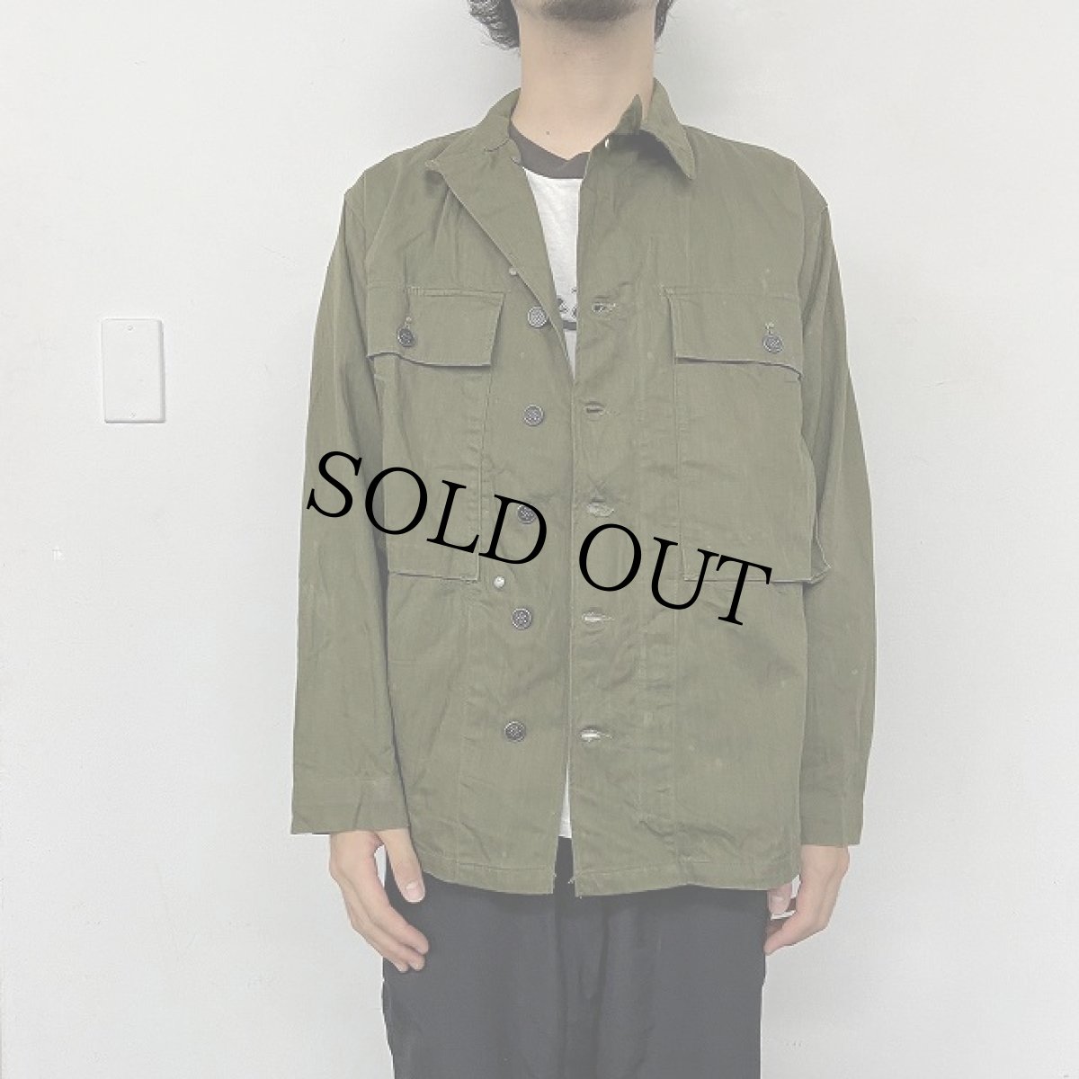 画像3: 40〜50's U.S.ARMY 13スター M-43 HBT Jacket 36R (3)