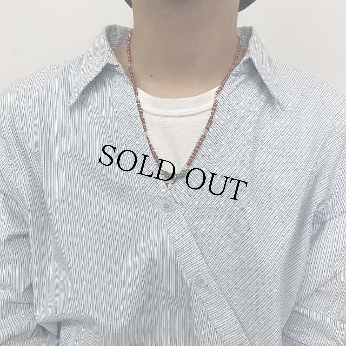 画像3: RORAN "White Hearts×Antique Turquoise" ネックレス (3)