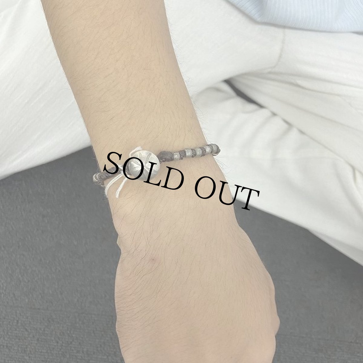 画像2: RORAN "White Hearts×Old Silver" ブレスレット (2)