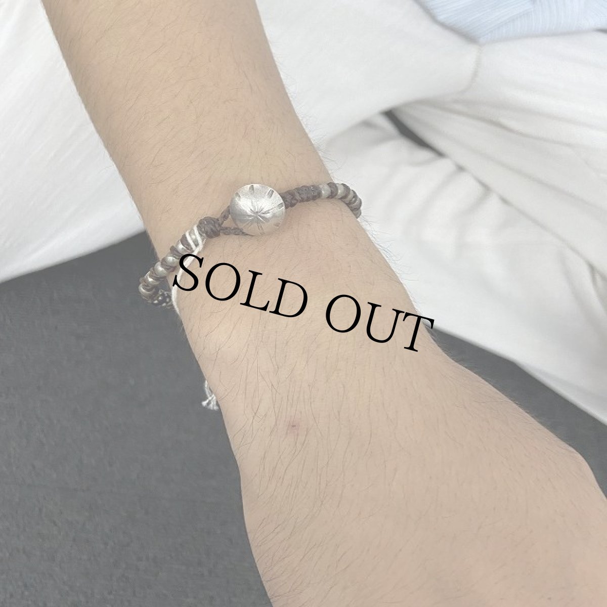 画像2: RORAN "Antique Grass Beads×Old Silver" ブレスレット (2)