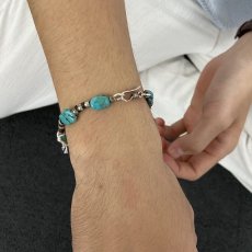 画像2: RORAN "Turquoise×Old Silver" ブレスレット (2)