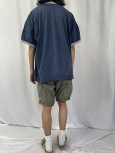 画像4: 2000's NIKE ロゴプリント リンガーTシャツ XXL (4)