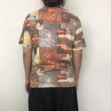 画像4: 【SALE】  70's Kmart ピクチャー柄 コットンポリシャツ L (4)