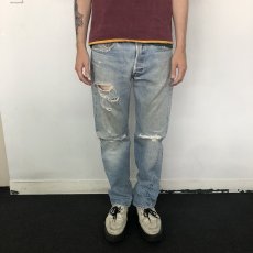 画像2: 80's Levi's USA製 501 赤耳 Denim pants W31 (2)