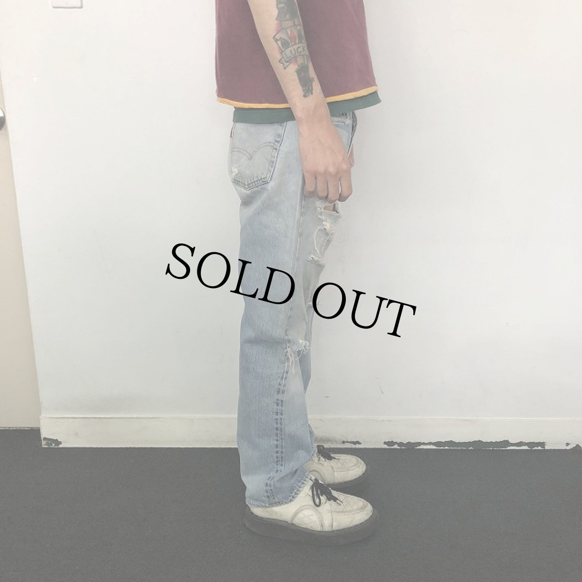 画像3: 80's Levi's USA製 501 赤耳 Denim pants W31 (3)