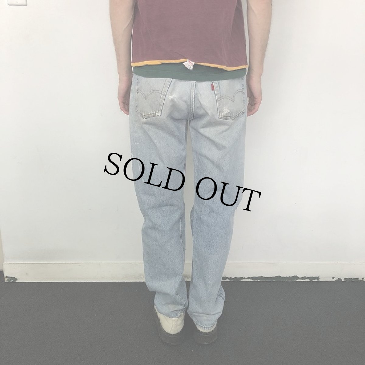 画像4: 80's Levi's USA製 501 赤耳 Denim pants W31 (4)