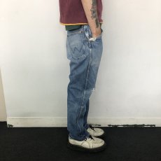 画像3: 60's Wrangler USA製 13MWZ 斜めベル Denim pants W33 (3)