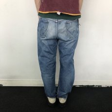 画像4: 60's Wrangler USA製 13MWZ 斜めベル Denim pants W33 (4)