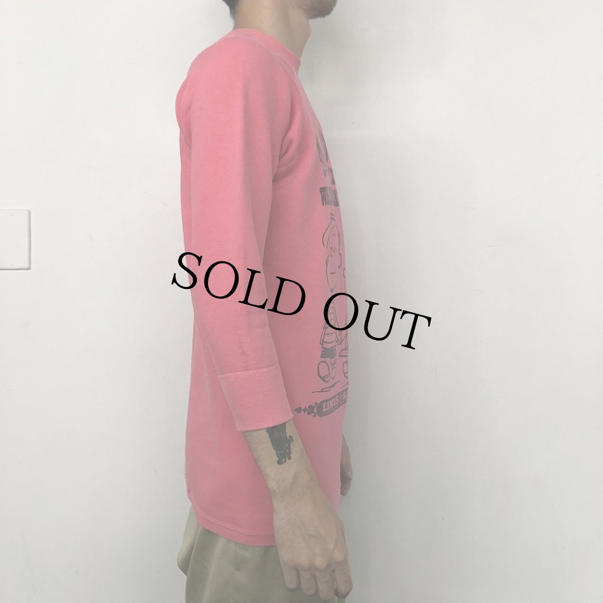 画像6: 60's〜 SPRUCE USA製 PEANUTS "LINUS&SALLY" 染み込みプリントスウェット S (6)