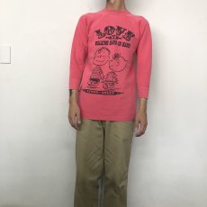 画像8: 60's〜 SPRUCE USA製 PEANUTS "LINUS&SALLY" 染み込みプリントスウェット S (8)