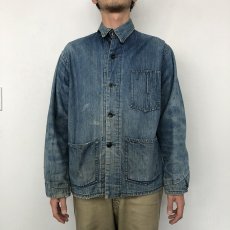 画像2: 40's RCN(Royal Canadian Navy) Denim Working Jacket (2)