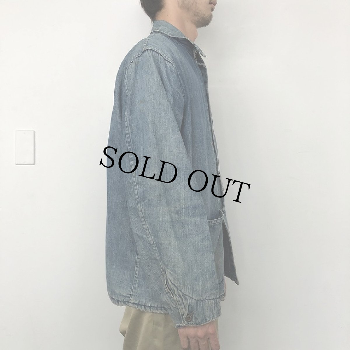 画像3: 40's RCN(Royal Canadian Navy) Denim Working Jacket (3)