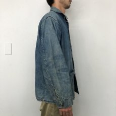 画像3: 40's RCN(Royal Canadian Navy) Denim Working Jacket (3)