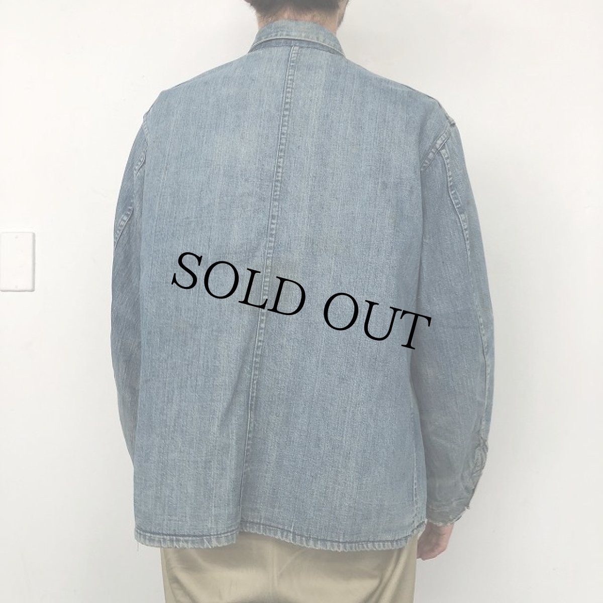 画像4: 40's RCN(Royal Canadian Navy) Denim Working Jacket (4)