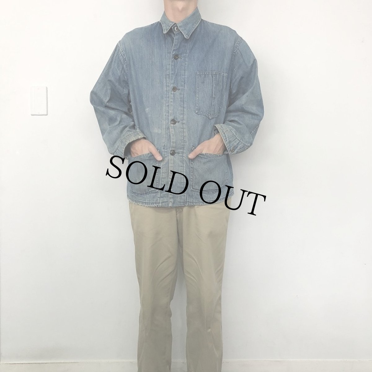 画像5: 40's RCN(Royal Canadian Navy) Denim Working Jacket (5)