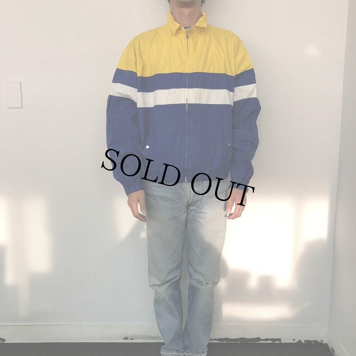 画像2: POLO Ralph Lauren クッキーパッチ 切り替えコットンジャケット LL (2)