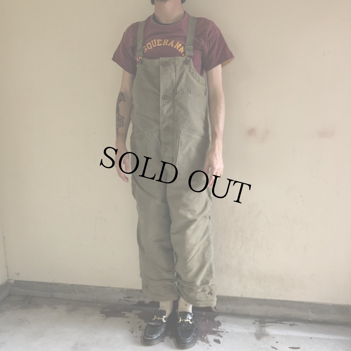 画像2: 40's U.S.NAVY N-1 デッキパンツ (2)