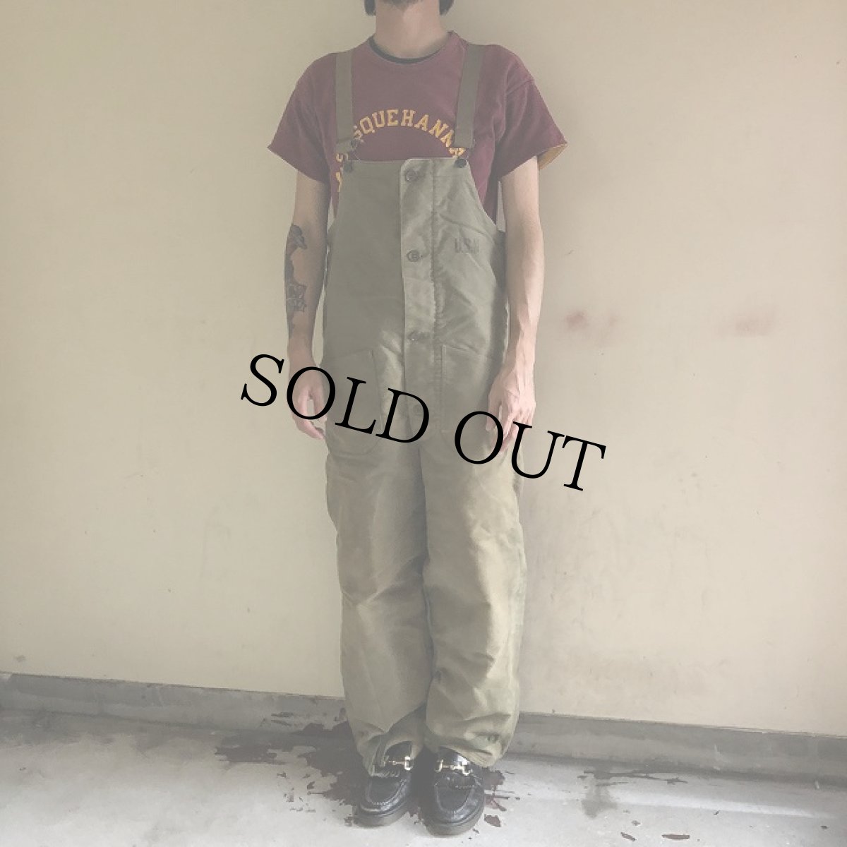 画像2: 40's U.S.NAVY N-1 デッキパンツ (2)