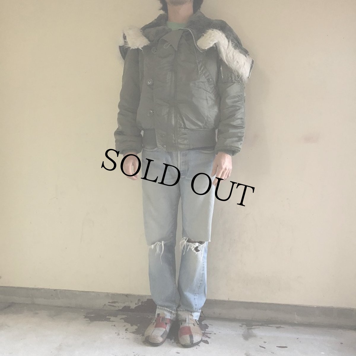 画像3: 80's U.S.AF N-2B Flight Jacket SMALL (3)